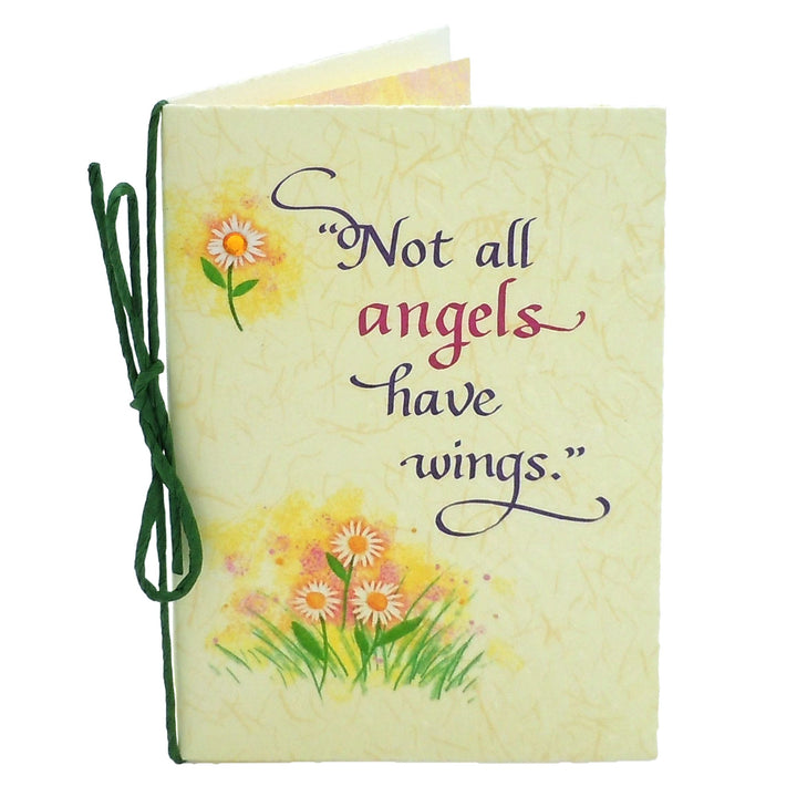 Blue Mountain Arts Thank You Card—Appreciation for a Loved One, Family Member, Friend, or Someone Special Who Is a True Blessing (Not all angels have wings) white flowers