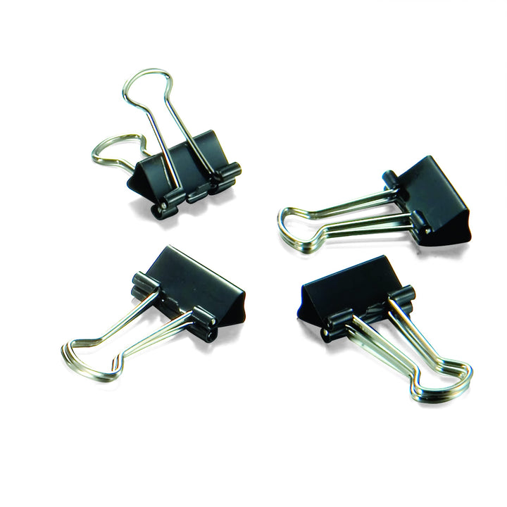 Officemate Micro Size Binder Clips, Black, 100 per Tub (31030)