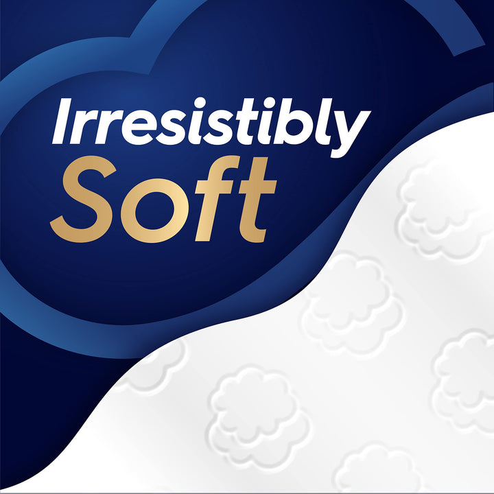 White Cloud Ultra Soft & Strong Toilet Paper, 4 packs of 6 Mega Rolls = 96 Regular Rolls