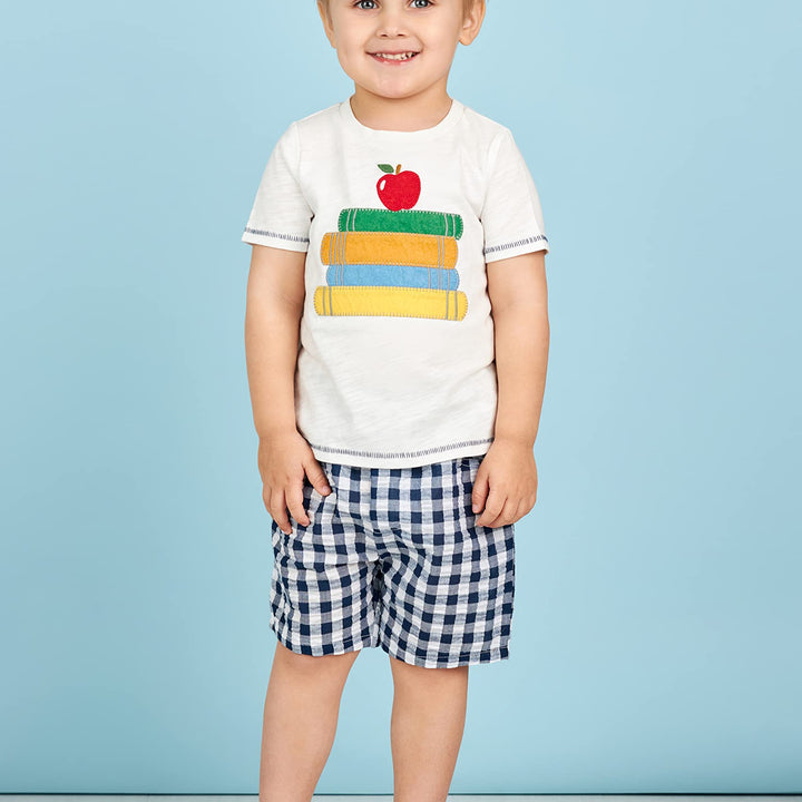 Mud Pie baby-boys Back to School Toddler Boy T-shirt and Short Set small | 12-18M Baby Boy