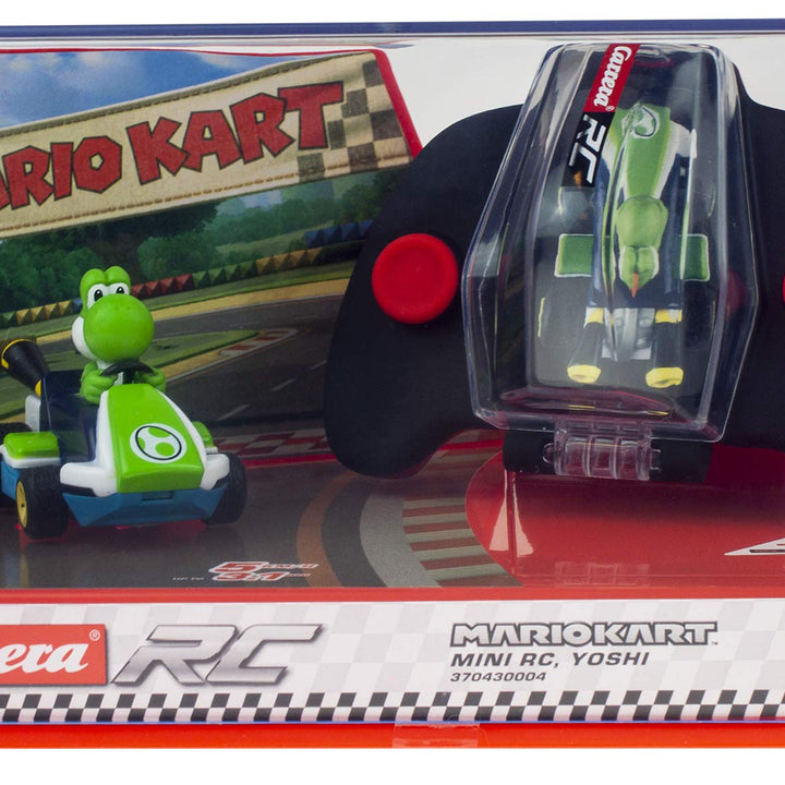 Carrera RC Nintendo Mario Kart 2.4 GHz Mini Collectible Radio Remote Control Toy Car Vehicle - Yoshi