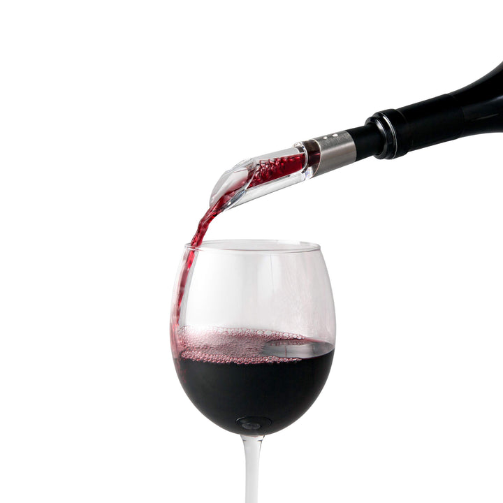 Rabbit W6127 Wine Aerator and Pourer, 1.1 x 1.1 x 5.2 inches, Clear/Stainless Steel 5.2 Inch Stainless