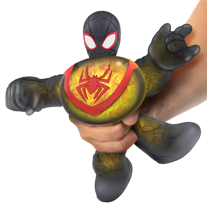 Heroes of Goo Jit Zu Marvel Miles Morales Spider-Man Hero Pack - Super Gooey Metallic Goo Filled Marvel 4.5" Tall Hero