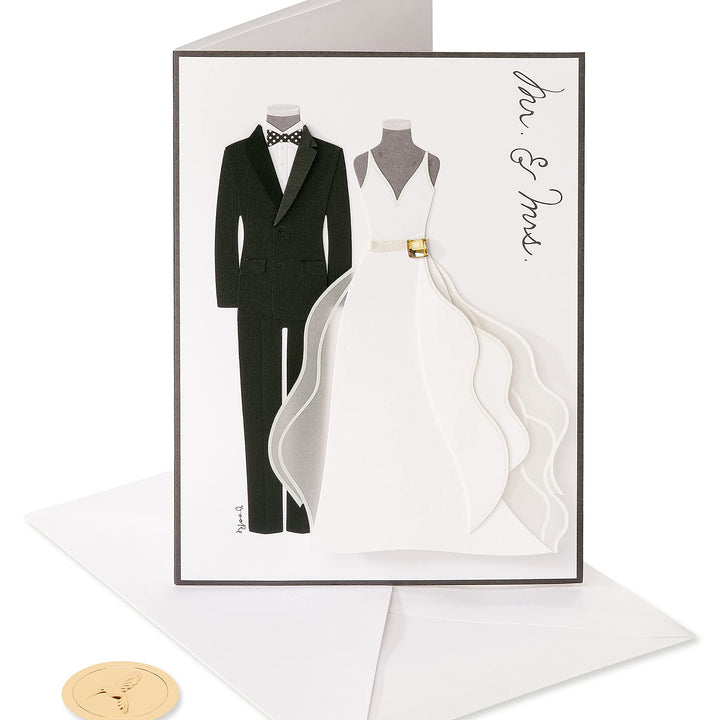 Papyrus Wedding Card (A Wonderful Couple) A Wonderful Couple