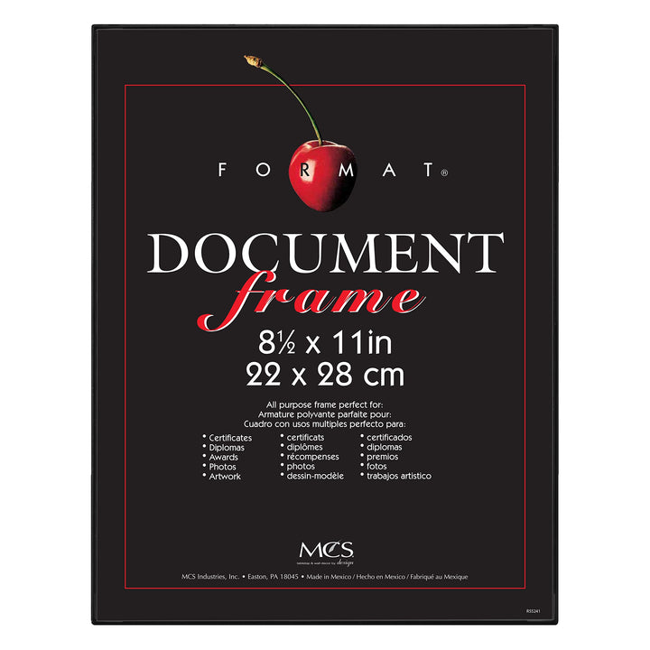 MCS Format Picture Frames, Gallery Wall Frames, Black, 6 x 8, 12-Pack 12 pk 6 x 8 in