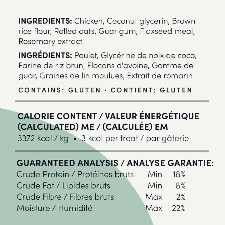 Crumps' Naturals Semi Moist Chicken Mini Trainers 8.8oz /250g, Brown (MT-C-250)