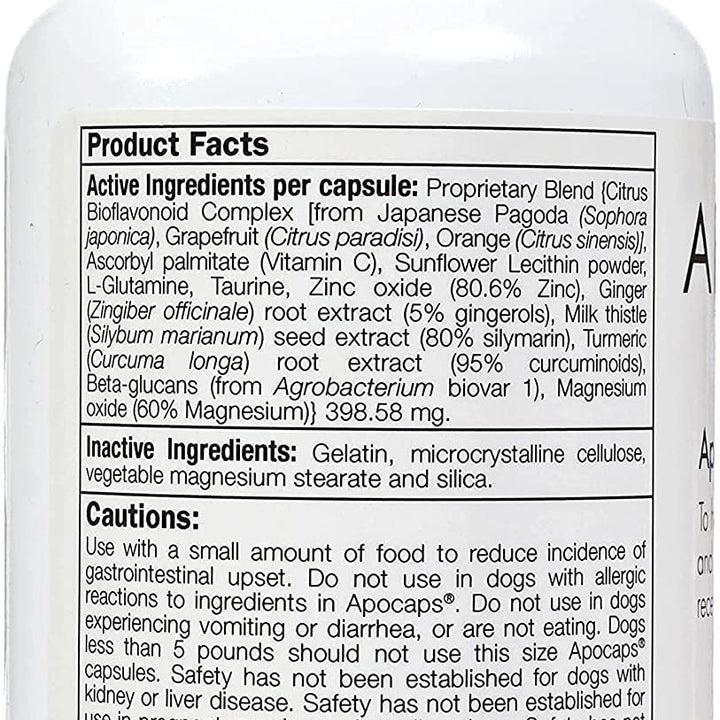 Apocaps CX Apoptogen Formula for Dogs , 90 Count (Pack of 1)