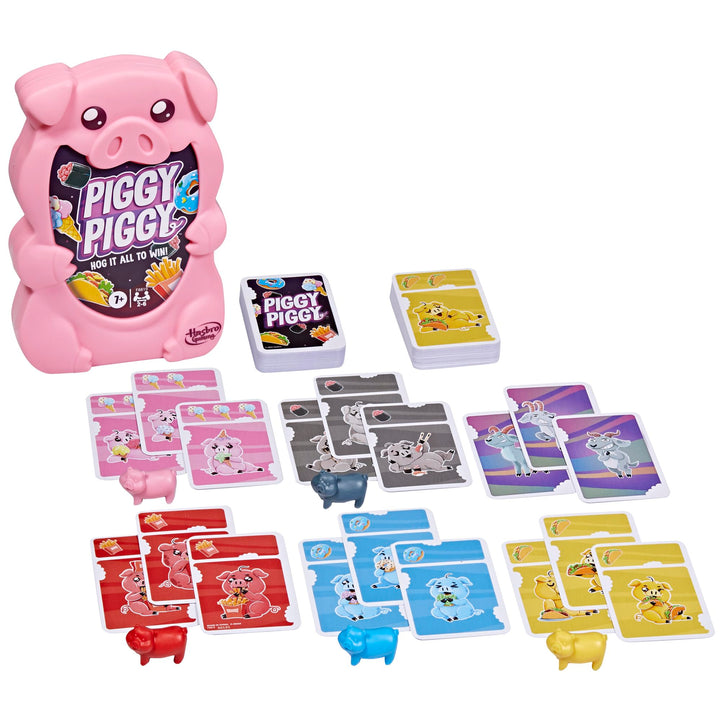 Piggy Piggy Card Game | Fun Family Games for Kids, Teens, and Adults | Ages 7 and Up | 2 to 6 Players I 20 Mins. Average | Quick-Playing Travel Games