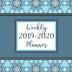 2019-2020 Weekly Planner: 16-Month Planner with Time Slots, Monthly Calendars & Password Tracker, Pretty Practical Planners Blue Mandala, Medium Size Planner