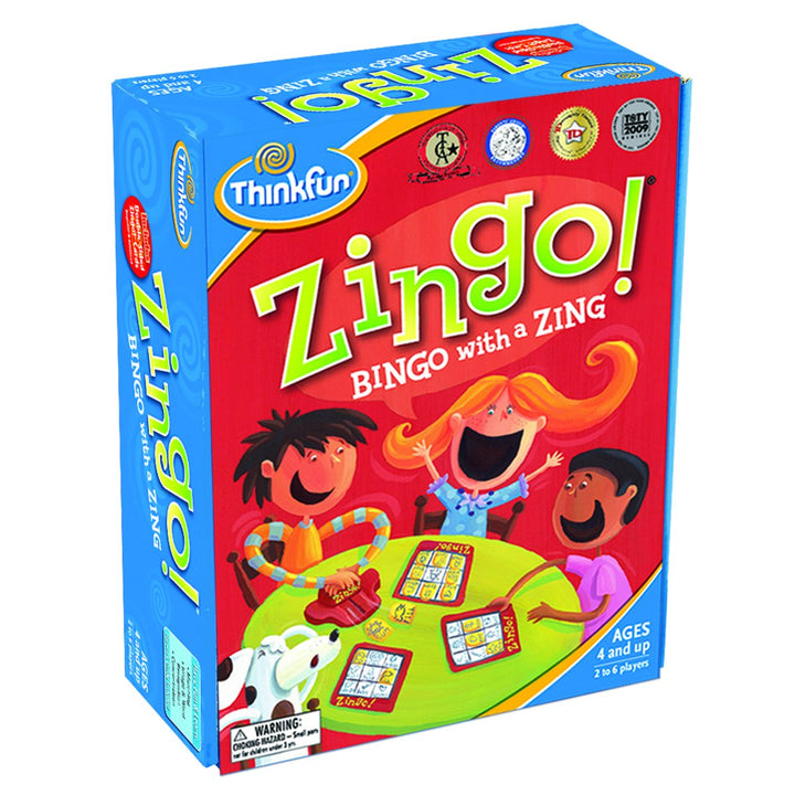 ThinkFun Zingo Bingo Award Winning Preschool Game for Pre/ Early Readers Age 4 and Up - One of the Most Popular Board Games Boys Girls their Parents, Exclusive Version