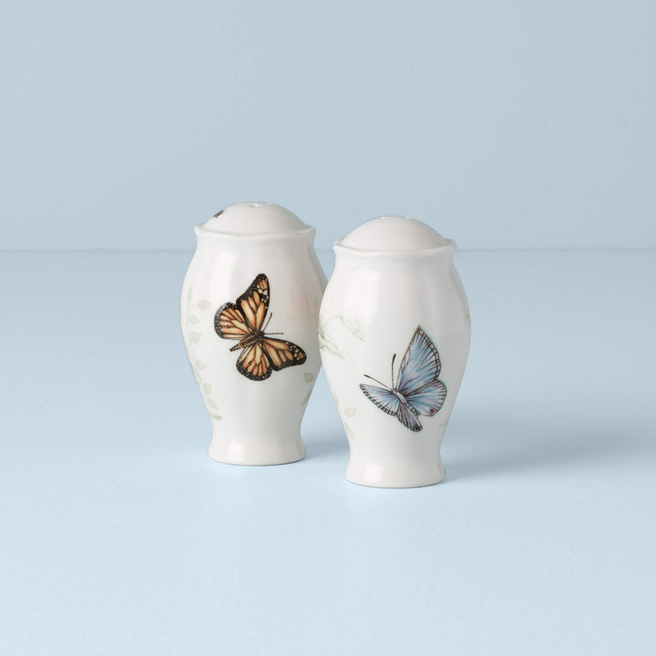 Lenox Butterfly Meadow Salt & Pepper Shakers, 0.65 LB, Multi Salt & Pepper Set, Butterfly