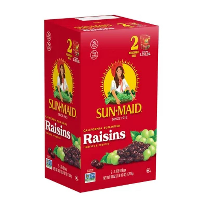 Sun-Maid California Sun-Dried Raisins 30 Oz., 2 Ct.