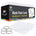 Star Right 2" X 3" Blank Flash Cards for Studying -1000 Pre Hole Punched, White
