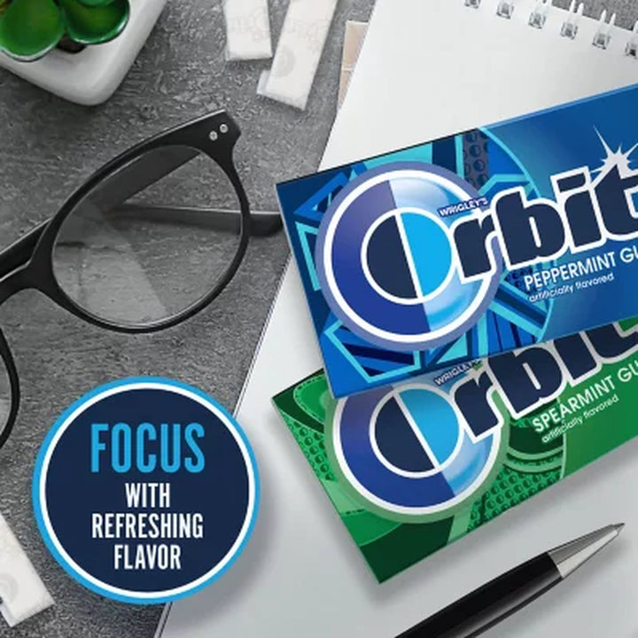 Orbit Mint Sugar Free Chewing Gum, Variety Pack, 14 Pcs., 18 Pk.