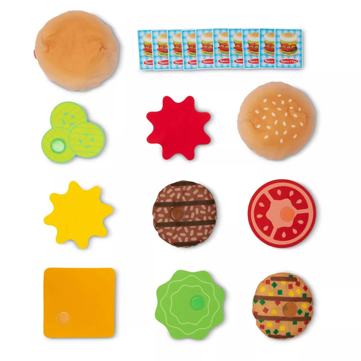 Melissa & Doug Burger Matching, Catching, and Stacking Games