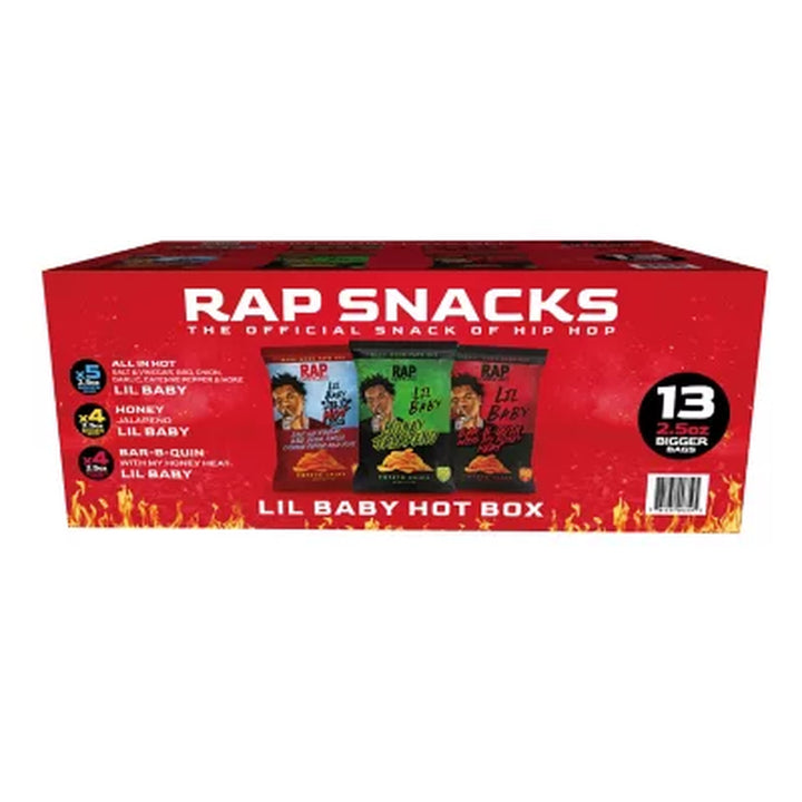 Rap Snacks Hot Variety Pack Chips, 2.5 Oz., 13 Pk.