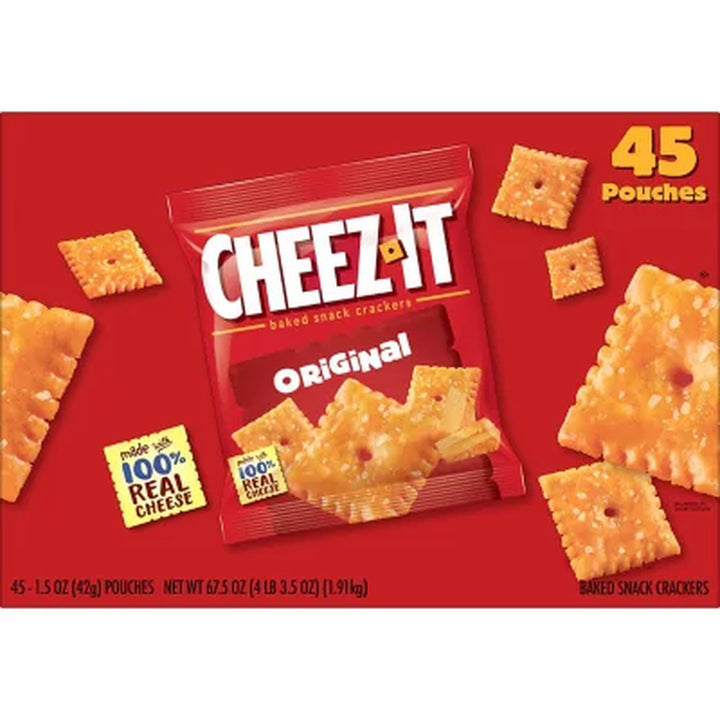Cheez-It Original Baked Snack Crackers 1.5 Oz., 45 Pk.