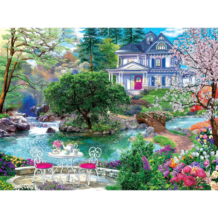 Sunsout Waterside Tea 1000 Pc Jigsaw Puzzle 70633