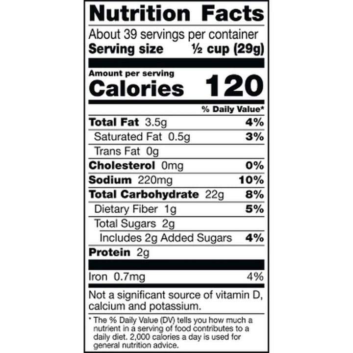 Chex Mix Traditional Savory Snack Mix 40 Oz.