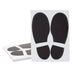 Juvale 32 Pack Footprint Decals for Classroom, Dance Studio, Parties, 7.1 X 2.6 In