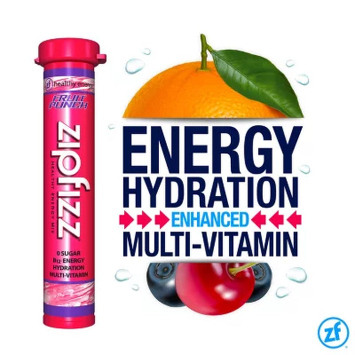 Zipfizz Energy Drink Mix, Fruit Punch 20 Ct.