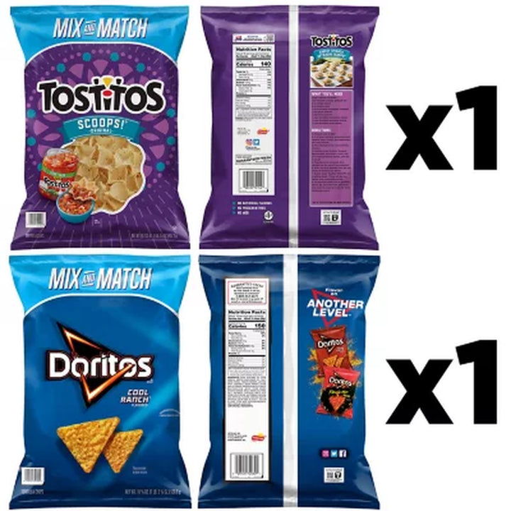 Doritos Cool Ranch and Tostitos Scoops! Tortilla Chips Bundle 2 Ct.