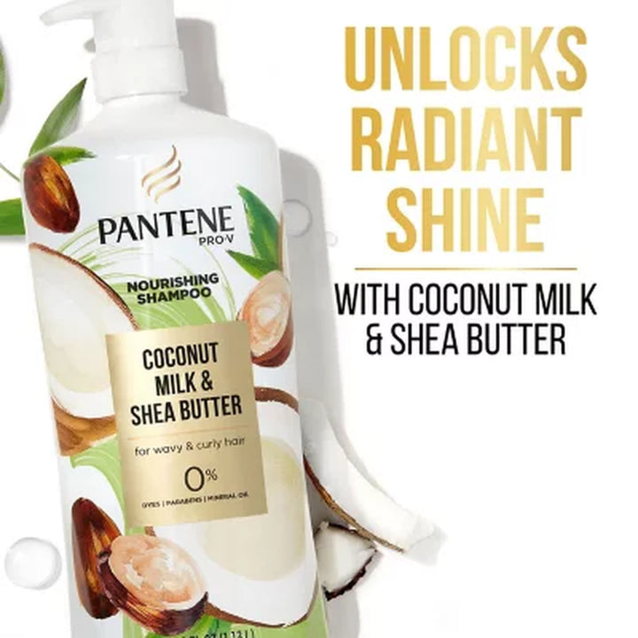 Pantene Pro-V Nourishing Shampoo, Coconut Milk & Shea Butter, 38.2 Fl. Oz.