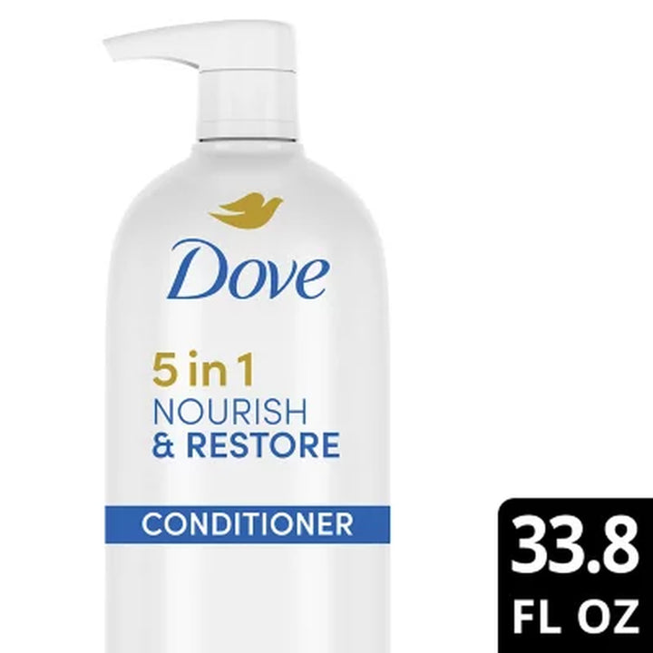 Dove Nourish & Restore 5-In-1 Conditioner, 33.8 Oz.