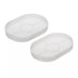 Unique Bargains DIY Silicone Oval Planter Tray Mould 2 Pcs