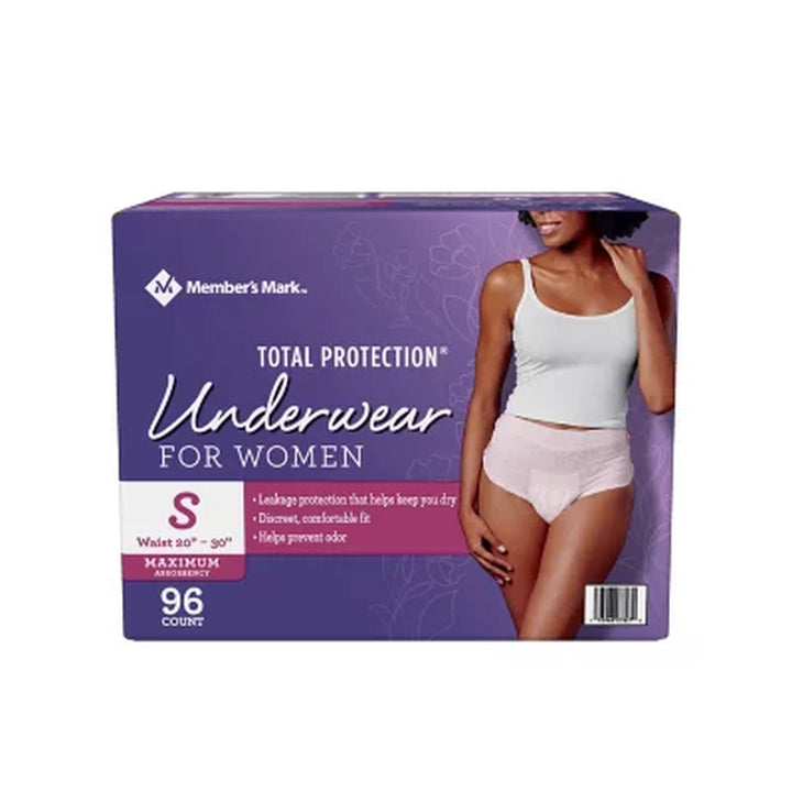 Member'S Mark Total Protection Incontinence Underwear for Women - Choose Your Size