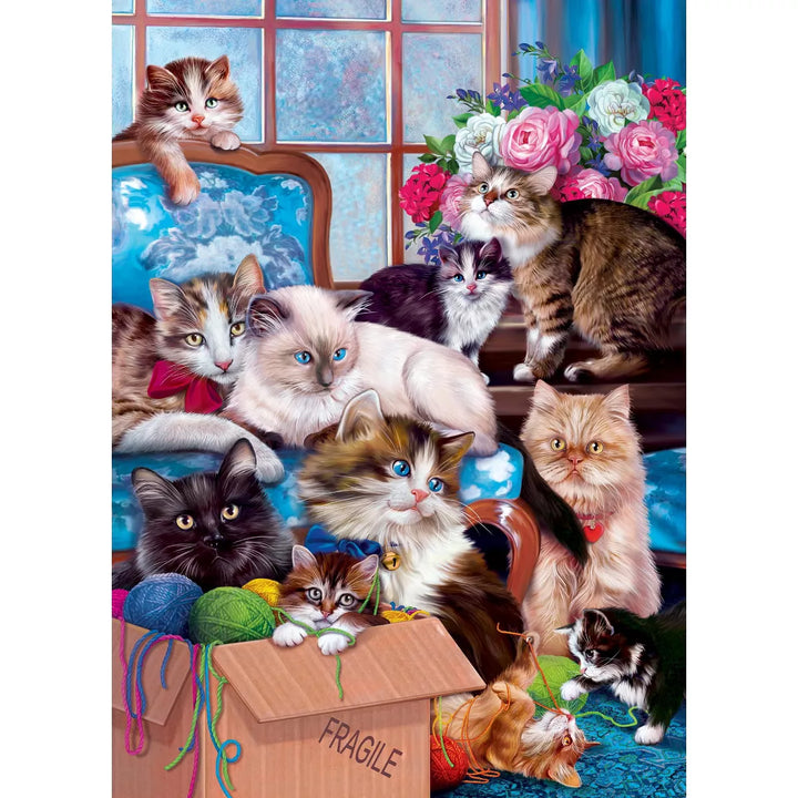 Masterpieces Inc Furry Friends Trouble Makers 1000 Piece Jigsaw Puzzle