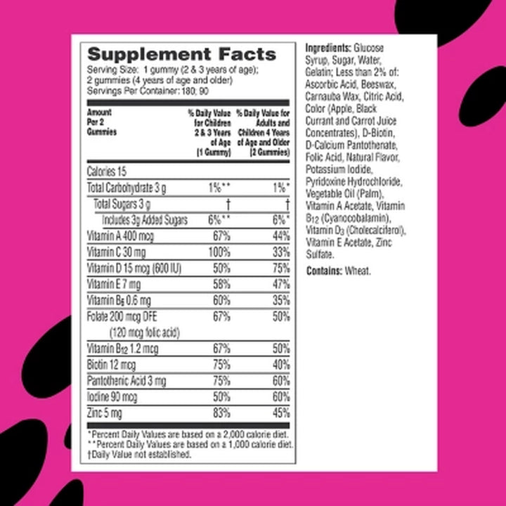 Flintstones Gummies Complete Vitamin Supplement 250 Ct.