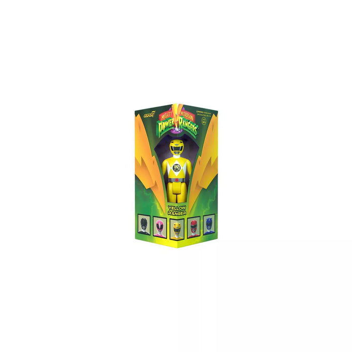 Super7 - Mighty Morphin Power Rangers - Reaction Sdcc 2023 - Yellow Ranger [Triangle Box]