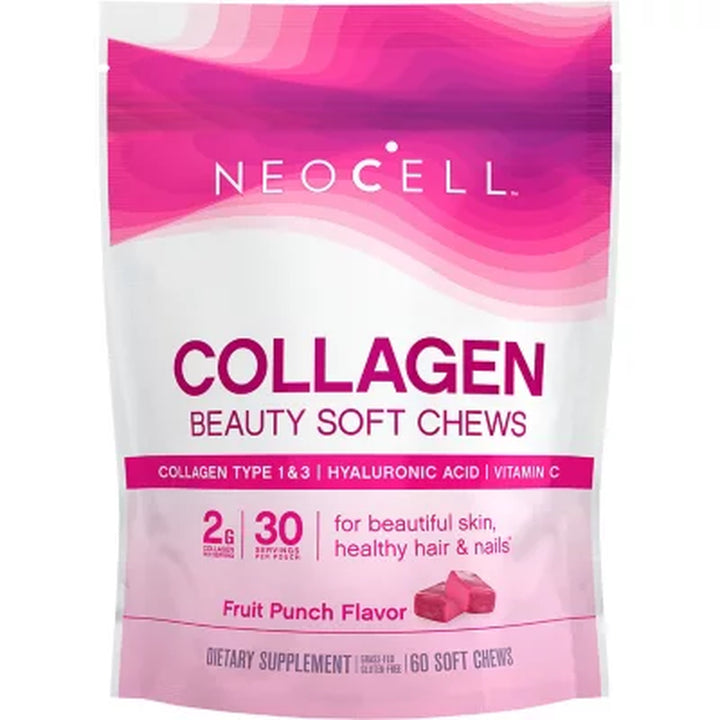 Neocell Collagen Beauty Soft Chews, Fruit Punch 60 Ct.