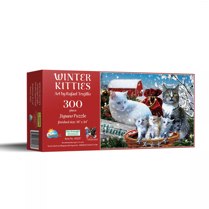 Sunsout Winter Kitties 300 Pc Christmas Jigsaw Puzzle 42227