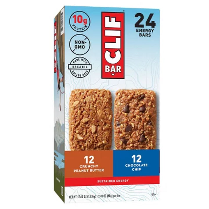 Clif Bar Variety Pack 2.4 Oz, 24 Ct.