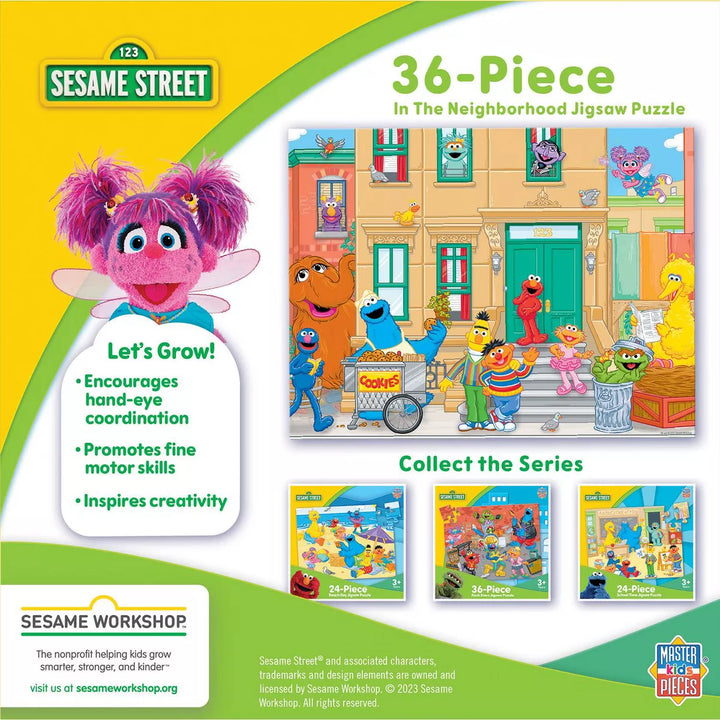 Masterpieces 36 Piece Jigsaw Puzzle - Sesame Street in the Neighborhood