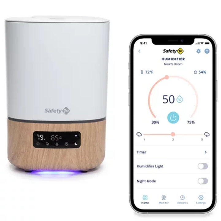 Safety 1St Smart Humidifier, Natural with White