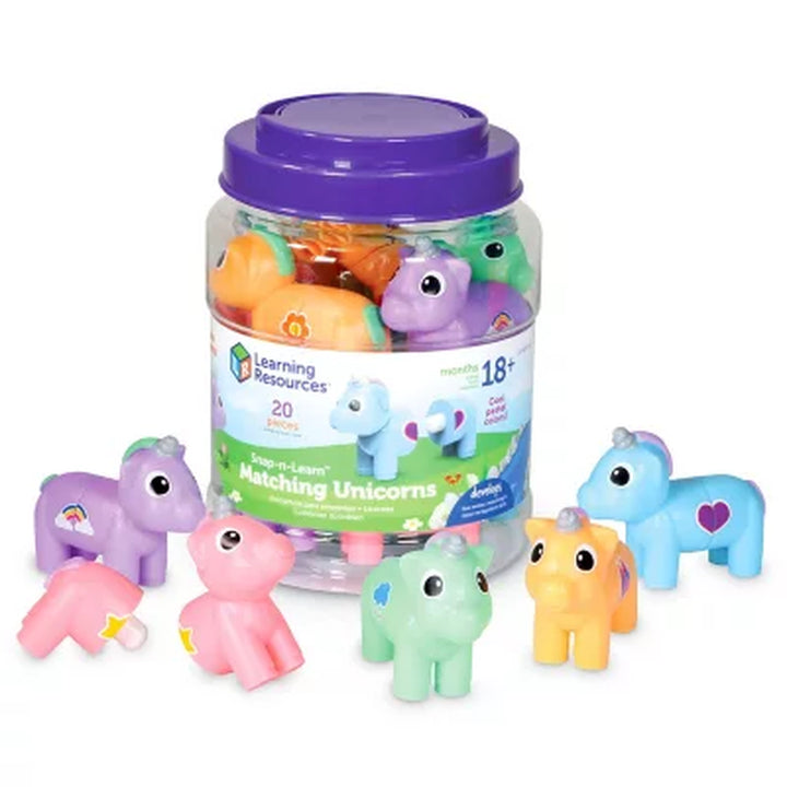 Learning Resources Snap-N-Learn Matching Unicorns