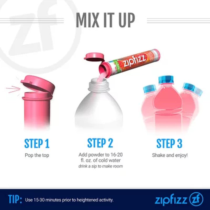 Zipfizz Energy Drink Mix, Pink Grapefruit (20 Ct.)