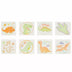 Okuna Outpost 104 Pack Dinosaur Dissolvable Potty Training Target Stickers 2" for Boys Kids, 8 Designs