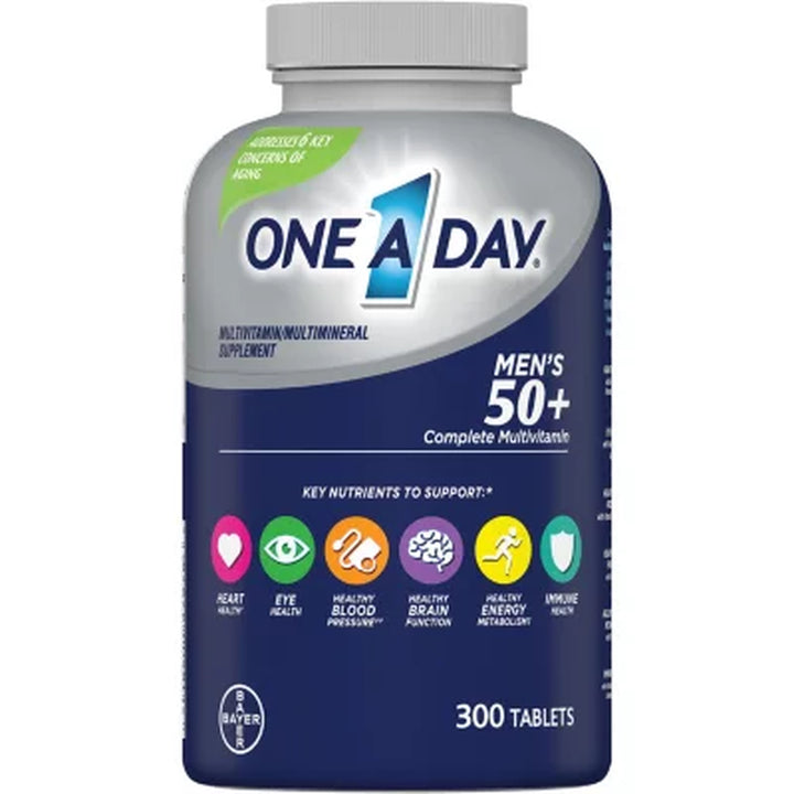 One a Day Men'S 50+ Healthy Advantage Multivitamin Tablets 300 Ct.