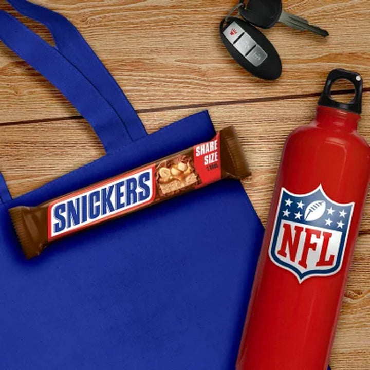 SNICKERS Tailgate Milk Chocolate Candy Bars, Share Size, 3.29 Oz., 24 Pk.