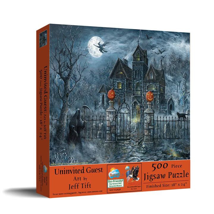 Sunsout Uninvited Guest 500 Pc Halloween Jigsaw Puzzle 36538