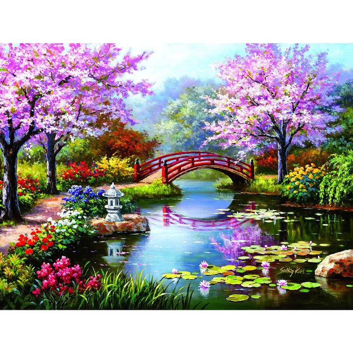 Sunsout Japanese Garden in Bloom 300 Pc Jigsaw Puzzle 34455