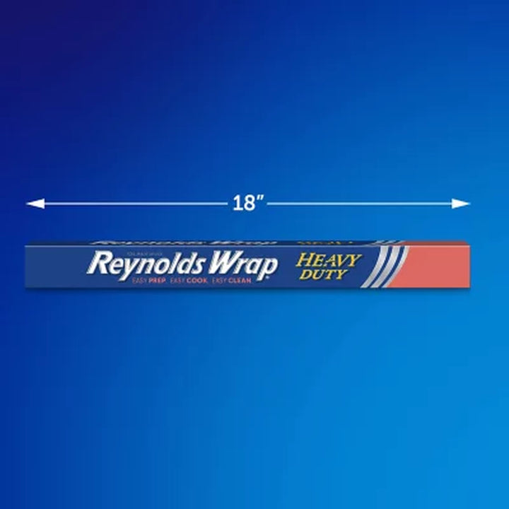 Reynolds Wrap 18" Heavy Duty Aluminum Foil 150 Sq. Ft./Roll, 2 Rolls