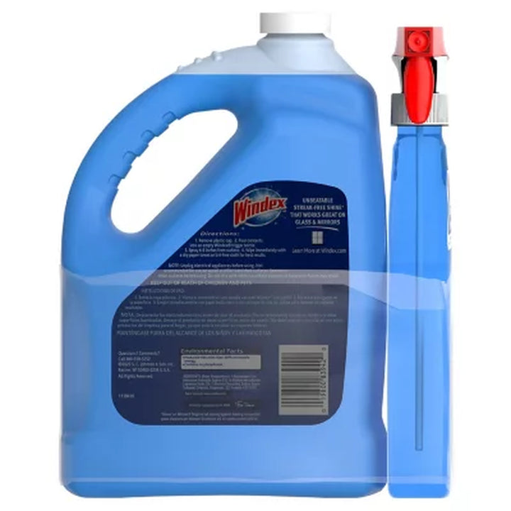 Windex Original Glass Cleaner 128 Fl. Oz. Refill + 32 Fl. Oz. Trigger