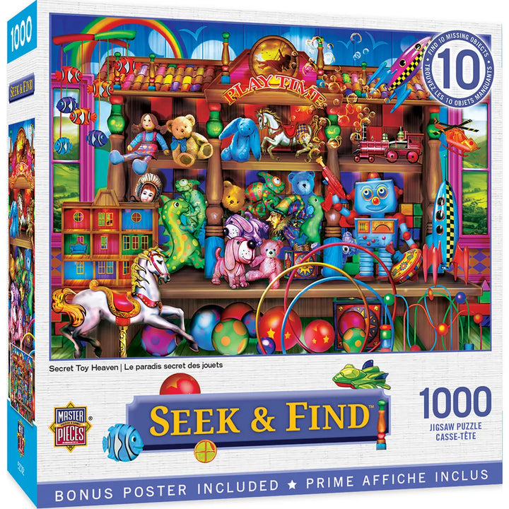 Masterpieces 1000 Piece Jigsaw Puzzle - Secret Toy Heaven - 19.25"X26.75".