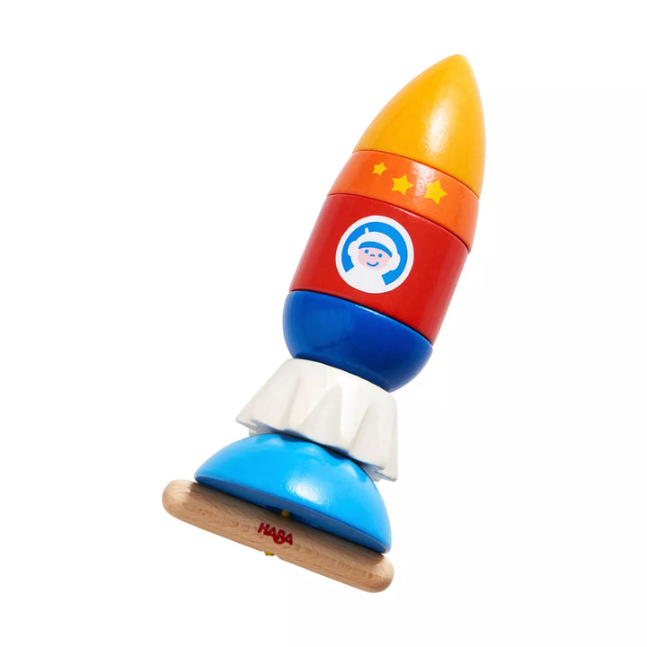 HABA Threading Game Rocket Dexterity Toy for Ages 2+ (Made in Germany)