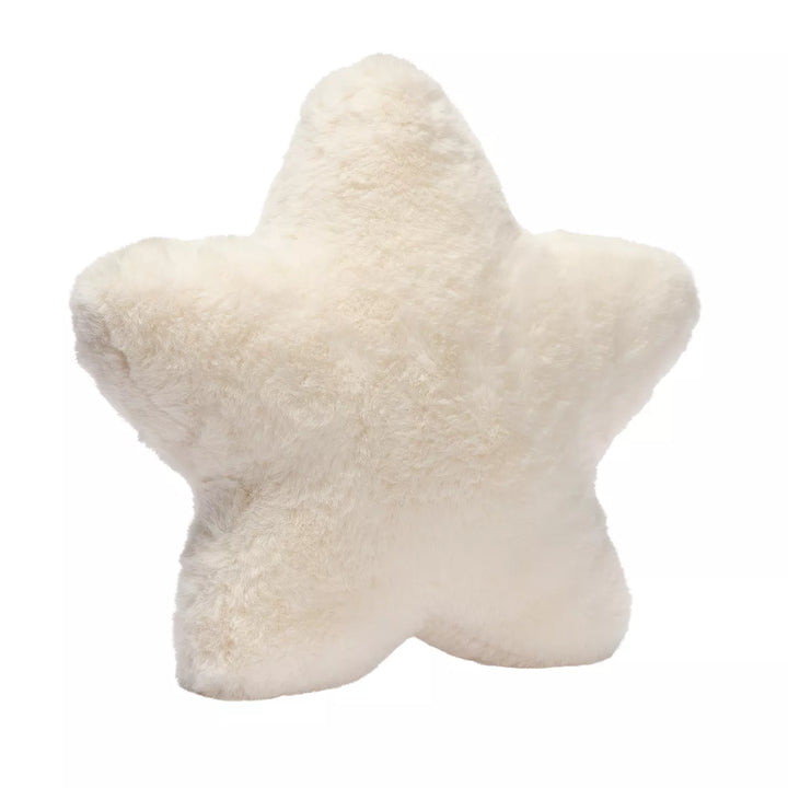 Lambs & Ivy Star Pillow Plush - Ultra Soft Creamy White